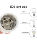 Close-up of Ceramic E26 Light Socket With 10 Inch Lead Wire Porcelain Medium Base Lamp Holder showing compatibility with LED, CFL, incandescent bulbs.