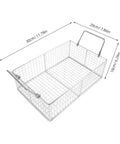 Stainless Steel Ultrasonic Cleaner Basket Replacement Wire Mesh Filter Insert For Metal Parts Washing And Tool Holders 8x4x3 Inches Heavy Duty Design Boosts Fluid Circulation And Keeps Your Parts Secure During Cleaning, 30x20x16 cm