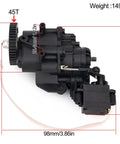 2Speed Transmission Gearbox With Internal Gears And Servo For One Tenth RC Crawler Car TRX4 TRX6 Upgrade Parts Drop In Direct Fit No Mod