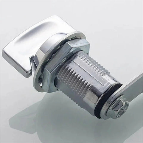 Close-up of Keyless Handle Cabinet Cam Lock For Boxes Cabinets Lockers Doors Drawers Wardrobe Yacht Car Bathroom Window Hardware DIY MMS477