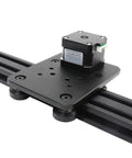 Belt Driven Linear Actuator Module With 100-500mm Stroke And 28Ncm Torque 1.3A NEMA17 Stepper Motor 17HS3401 Solid V Slot Guide For Smooth Stable Travel Pinion Actuator For CNC And 3D Printers, black V-slot rail