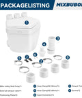 Package listing for Heavy Duty 1 HP Under Sink Pump With Automatic PCB Upflush System showing parts and components.