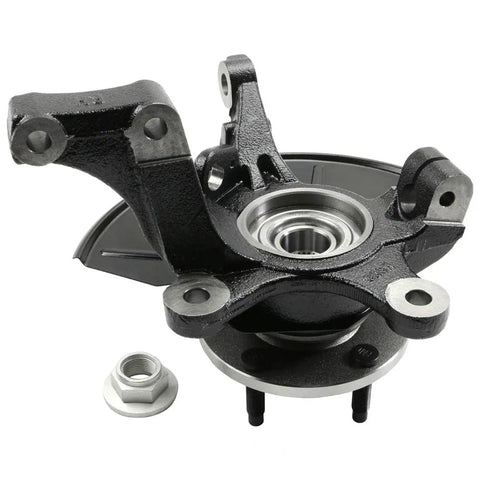 Set Of Two Heavy Duty Front Wheel Bearing Driver Side Passenger Side Hub Assembly For Ford Escape Mazda Tribute Mercury Mariner 2001 2012 OE Replacement showing detailed view of hub assembly.