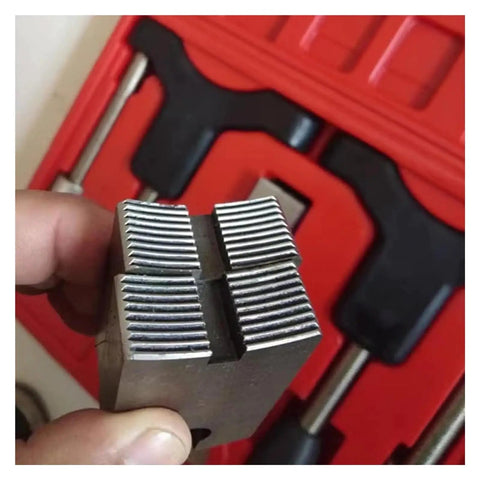 Close-up of Integrated Half Shaft Sleeve Thread Corrector Repair Tool Kit for Universal Half-Axle Sleeve Threads, shows tool detail.