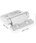 Torque Hinge For Cabinets Healeved, Adjustable Stopping Angle, Heavy Duty Zinc Alloy Cabinet Door Hinge, side view dimensions