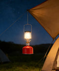 Compact Outdoor Camping Gas Lantern With Lantern Cover Durable Copper And Stainless Steel Body Fits Threaded Flat Gas Tanks