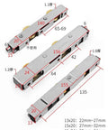 Heavy Duty Stainless Steel Sliding Door Pulley Featuring Dual Copper Wheel Bearing Rollers dimensions and detailed view.