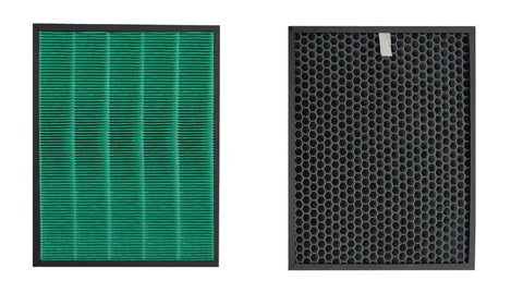 2 Pack Replacement Filter Set For Coway AIRMEGA 400 And 400S Max 2 With Green And Active Carbon Filters AP 2015 FP Compatible