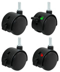 Heavy Duty Swivel Caster Wheels With Locking Brakes And Smooth Rolling Motion Tough As Nails For Office Furniture Carts and Dollies.