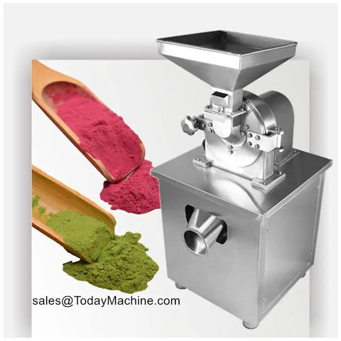 Heavy Duty Dry Mushroom And Fruit Vegetable Powder Grinder Machine For Home Or Small Workshop Stainless Steel Pulverizer