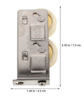 Solid As A Rock Stainless Steel Door Roller Pulley For Sliding Patio Door Windows And Tracks Nylon Wheel Replacement Roller with two wheels.