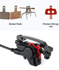 Beefy Hydraulic Disc Brake Set For MTB Fat Bikes And EBikes Two Piston Mineral Oil System showing brake pads and caliper.