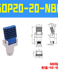 Pro Grade Robotic Arm Pneumatic Holding Tool for Finger Cylinder Pulling and Single Action Fixture GOP GOF 2020 NBR Durable Industrial Clamp for Precision Assembly and Quick Setup, blue NBR