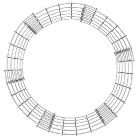 Top view of Garden Compost Tumbler Bin With Galvanized Steel Construction 19.7 Inch Cube Silver Metal Mesh Design for composting