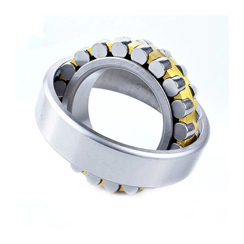 Straight Up Heavy Duty Self Aligning Spherical Roller Bearing With A Proper 160 mm Bore Size For Smooth Operation And Serious Load Capacity Built Beefy For Factory Machines And Daily Grind - close-up view showing metal and gold elements.