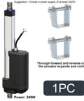 Heavy Duty 12V Electric Linear Actuator With Rock Solid 12000N Push Pull Force And Fully IP67 Waterproof Rating For Reliable 304 Stainless Steel Automation Built Like A Tank, showing actuator parts and operation instructions.