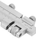 Close-up of Heavy Duty Stainless Steel Vernier Caliper Built To Crush Tough Precision Jobs, featuring dual slide scales.
