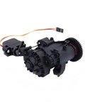 Dual Speed Gearbox With Servo And Internal Transmission Gears for One Tenth RC Crawler Upgrades TRX-4 TRX-6 Side View