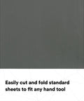 Pro Grade Wetordry Abrasive Sheets 401Q 1200 Grit 9 By 11 Inches Pack Of 50 showing gray sheet suitable for sanding