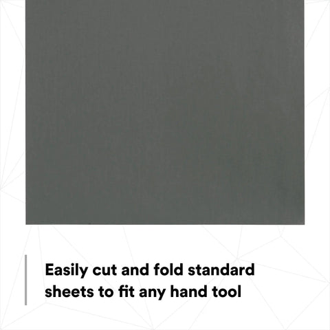 Pro Grade Wetordry Abrasive Sheets 401Q 1200 Grit 9 By 11 Inches Pack Of 50 showing gray sheet suitable for sanding
