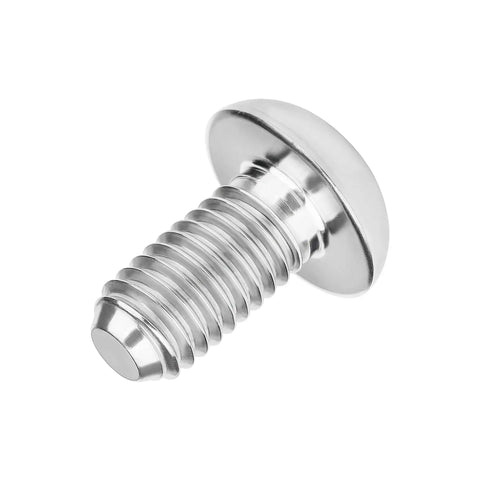 Premium M4 Titanium Hex Head Bolts Grade 5 Silver 4 Pack Heavy Duty Anti Corrosion Fasteners For Automotive Engine Build And DIY Mechanic Gear Project Fixes That Hit Different With Fly Finishes, close-up view.