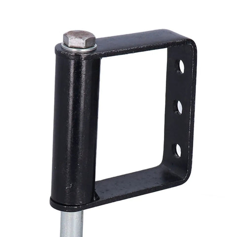 Rugged 4 Inch Heavy Duty Spring Loaded Gate Wheel mounting bracket made of steel for secure installation on doors and gates.