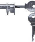 Premium Chrome Universal Plunger Lock Keyed Alike Setup with two keys for glass or wood doors, smooth operation.