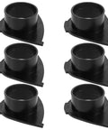 Plastic Gasket Rings 6 Pack Wear-Resistant Replacement Parts For Capsule Vending Machines Universal Fit Easy Installation Mini Vending Machine Repairs Upgrade Your Vending Machine Accessories, black 90x61x25 mm