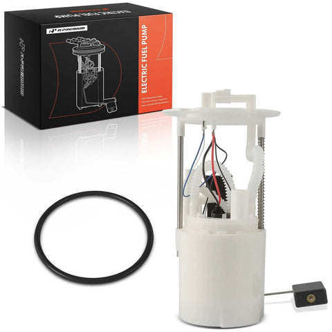 High Performance Electric Fuel Pump Module Assembly Compatible With Infiniti G37 M45 V6 V8 Engine with installation ring and box.