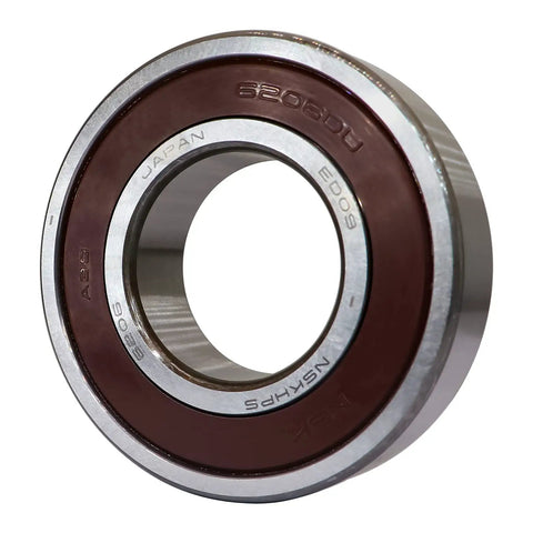 Smooth Operator 6206 2RS Single Row Deep Groove Ball Bearing With Double Rubber Seal 30X62X16mm, showing front view with seals.