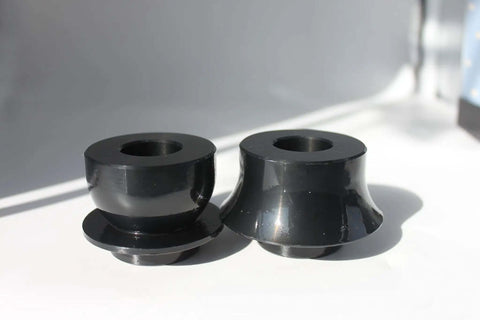 Close-up of Anti Rust Pro Grade Bead Roller Radius Dies Set For 22mm Shaft with black oxide finish and 45# steel material.