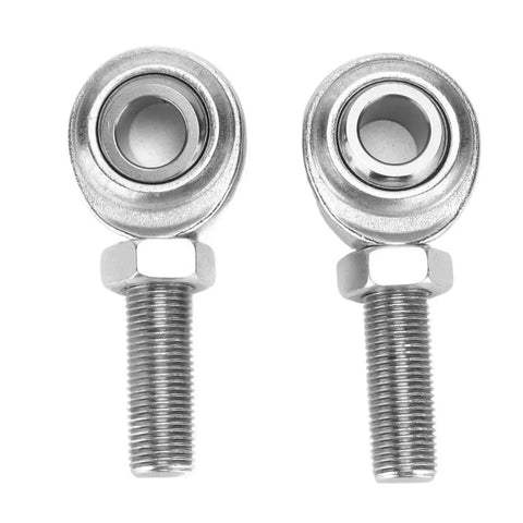 Sweet Ride CMR8 Rod End Heim Joint 2 Pack Featuring Half Inch Male Thread, metal structure for steering linkage.