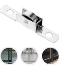 Close-up of Ten Pack Heavy Duty Sliding Door Roller Wheels Featuring Sealed Double Bearings And Tough As Nails Iron Mounts for smooth operation.
