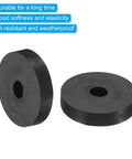 Top Tier 10 Pack Neoprene Rubber Anti Vibration Spacers Featuring 2 Inch Outer Face And Zero Point Four Inch Gauge, black washers for vibration control.