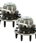 Front Wheel Bearing Hub Assembly 2WD 8 Lug Polished Replacement Fits Left Right Sides, showing dual assembly for smooth rolling.