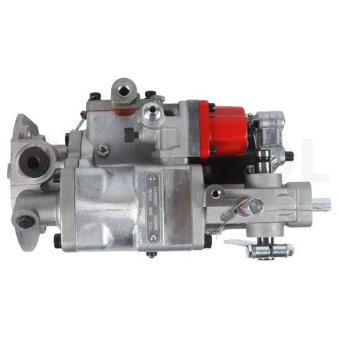 Shop Grade PT Fuel Injection Pump Real Deal Replacement Fits 3095556 For Cummins N14, top view of durable pump with red and silver components.