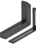 Heavy Duty Adjustable Slotted L Angle Brackets For DIY Framing Rock Solid Corner Support, 6 pack steel construction.