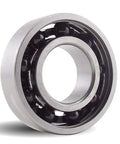 Rock Solid Ceramic Hybrid Radial Bearing Constructed From Stainless Steel 440C Components And Polymite Retainers