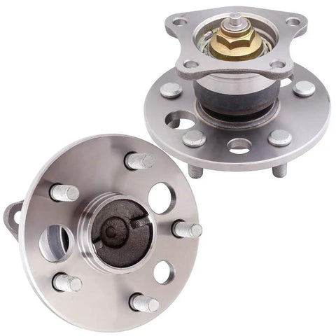 Plug And Play Rear Wheel Bearing Hub Kit Fits 1999 To 2003 Toyota Solara 3.0L 2.2L showing front and back view of hub assembly.