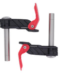 Two Pack Woodworking Quick Release Clamps For Desktop Benchtop Projects Beefy Stainless Steel Bench Dog Clamps 19mm With One Hand Operation