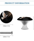 Two Pack Cabinet Knobs Antique Stainless Steel Round Drawer Handles With Sleek Aesthetic Finish And Smooth Surface Durable Premium Metal Ideal For Kitchen Cabinets Dressers Desks And Bedroom Furniture Makeovers, 2.8cm knob