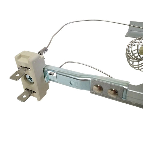 Close-up of Top Rated 240V 4600W Electric Dryer Heating Coil Element Assembly with ceramic brackets and terminals.