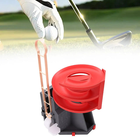 Portable Golf Ball Dispenser With Automatic Ball Delivery And Smart Tee Up System for practice