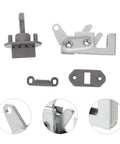 Push Button Camper Door Latch For RV Cabinets And Storage Heavy Duty Galvanized Steel Locking Catch components and details