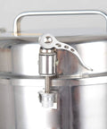 Close-up of stainless steel lid and clamp on Beast Of A 1500G Grain Grinder Mill With 3500W Electric Motor for home use
