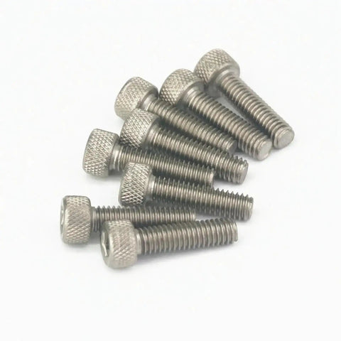 Tough As Nails Hex Socket Head Machine Screws M3x30mm Alloy Steel Fasteners arranged on a white background.