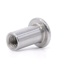 Kid Safe M6 X 15mm Binding Barrel Caps For Cribs, zinc plated steel screw part with cylindrical shape for secure assembly.
