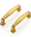 Top Shelf Gold Cabinet Handles And Bar Pulls For Kitchen Cupboards And Bathroom Drawers With Exact 3 Inch Center To Center Mounting heavy duty zinc alloy frame and elegant design.