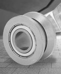 Heavy Duty V Groove Roller Guide Sealed Ball Bearing Built Like a Tank for Textile Machinery and Machine Tools Featuring Heat Treated Steel