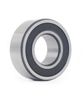 Built Like A Tank Sealed Angular Contact Ball Bearing 3207-2RS Heavy Duty Chrome Steel 35X72X27MM side view of bearing